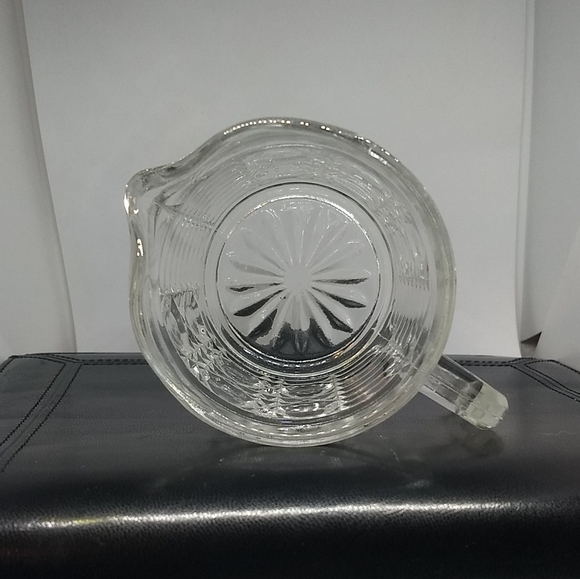 Vintage 1970s Federal Glass Clear Windsor Button 3-1/4" Creamer Pitcher - Picture 4 of 4